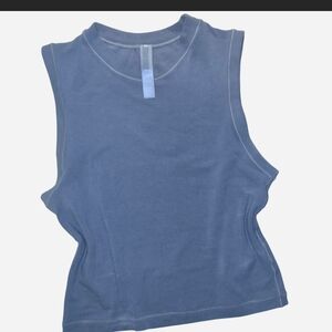 SKIMS Slate Blue Muscle Tee